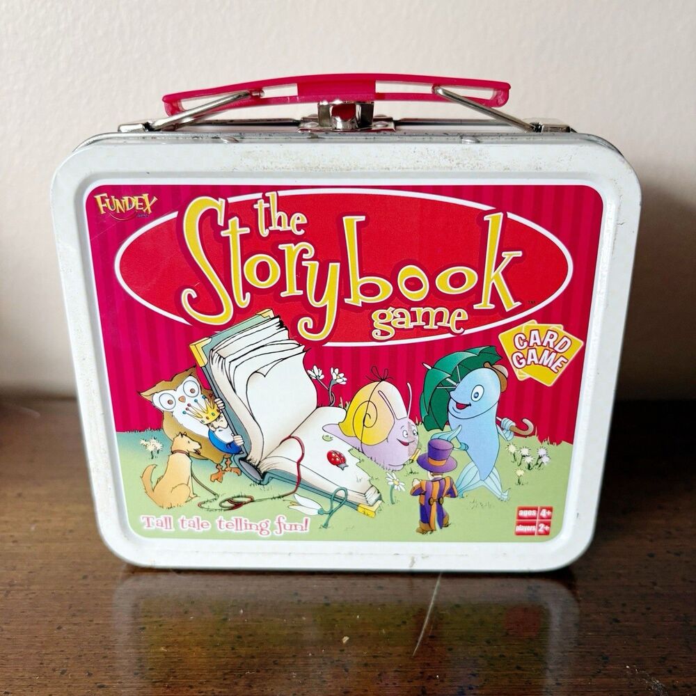 The Storybook Game Card Game Fundex Collectible Lunch Box Tin Tall Tale